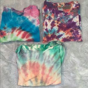 Pack of 3 tie dye tees